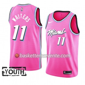 Maillot Basket Miami Heat Dion Waiters 11 2018-19 Nike Rose Swingman - Enfant